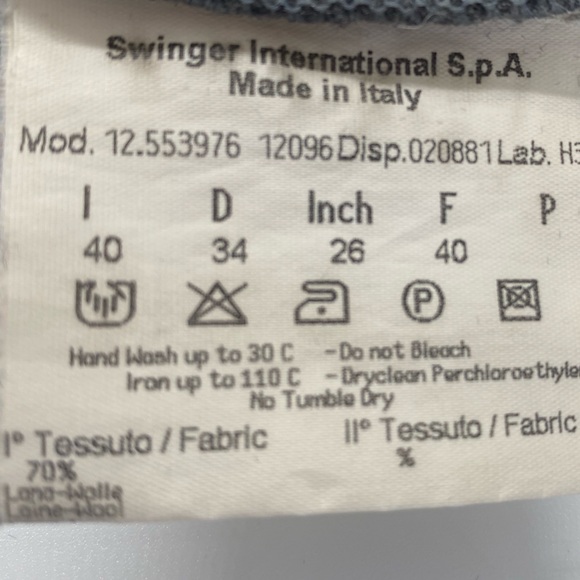 FENDI “FENDI Jeans” signature Gray wool blend tank top Size 40/26 US size 4 - Picture 5 of 6